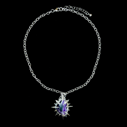 Celestial Chevron Amethyst Pendant – Amethyst Halskette