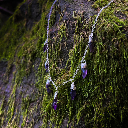 Amethyst Drips Necklace - Amethyst Splitterkette