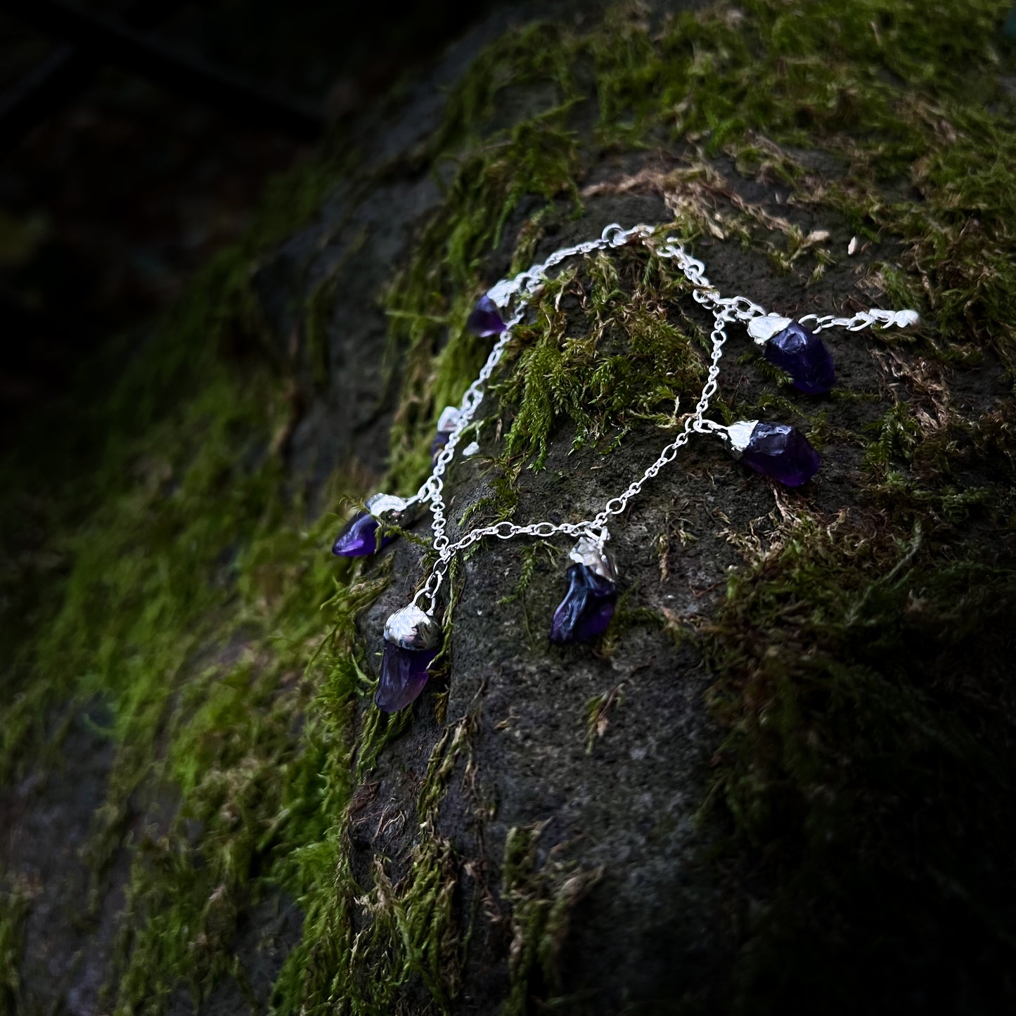 Amethyst Drips Bracelet - Amethyst Splitterarmband
