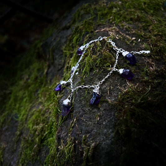 Amethyst Drips Bracelet - Amethyst Splitterarmband