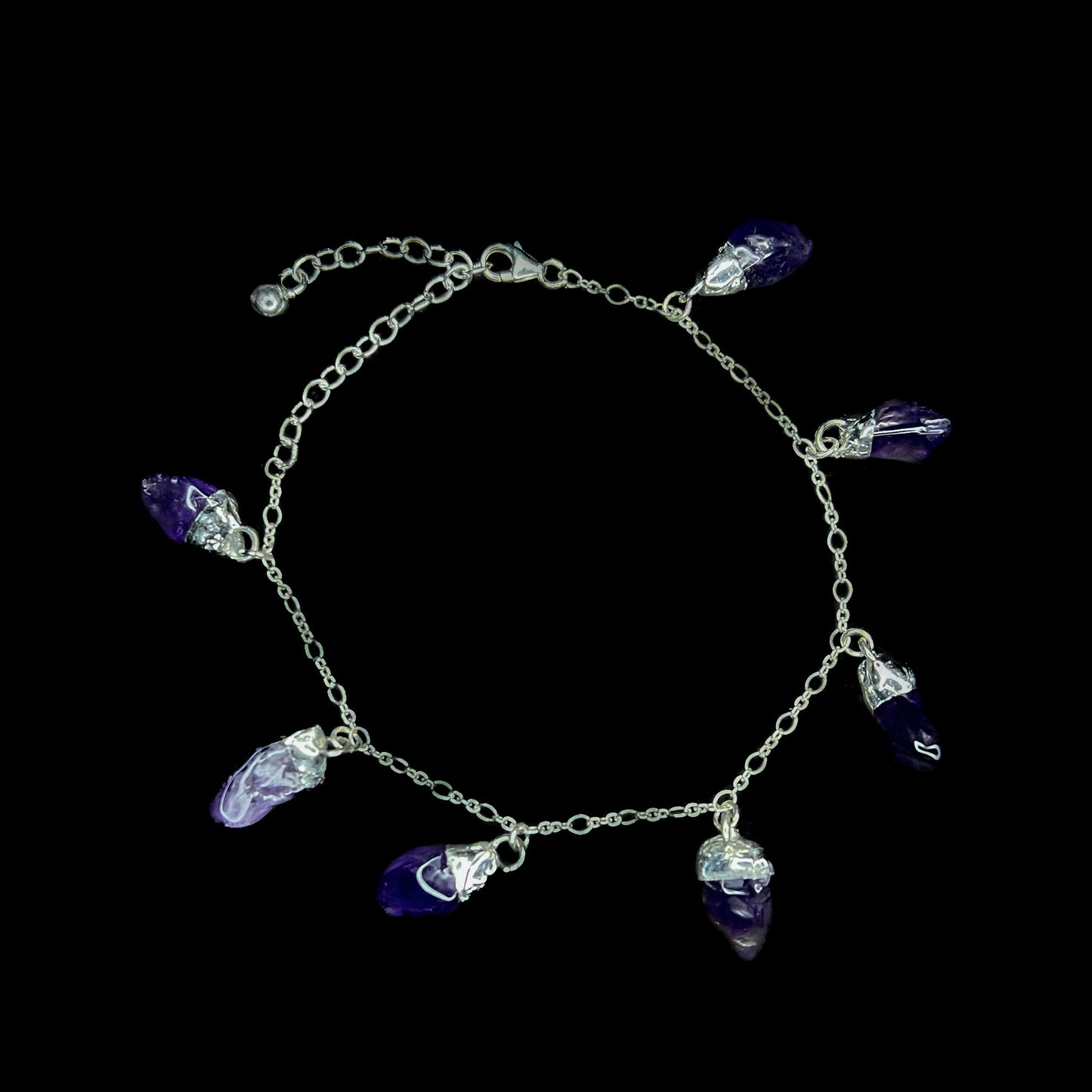 Amethyst Drips Bracelet - Amethyst Splitterarmband