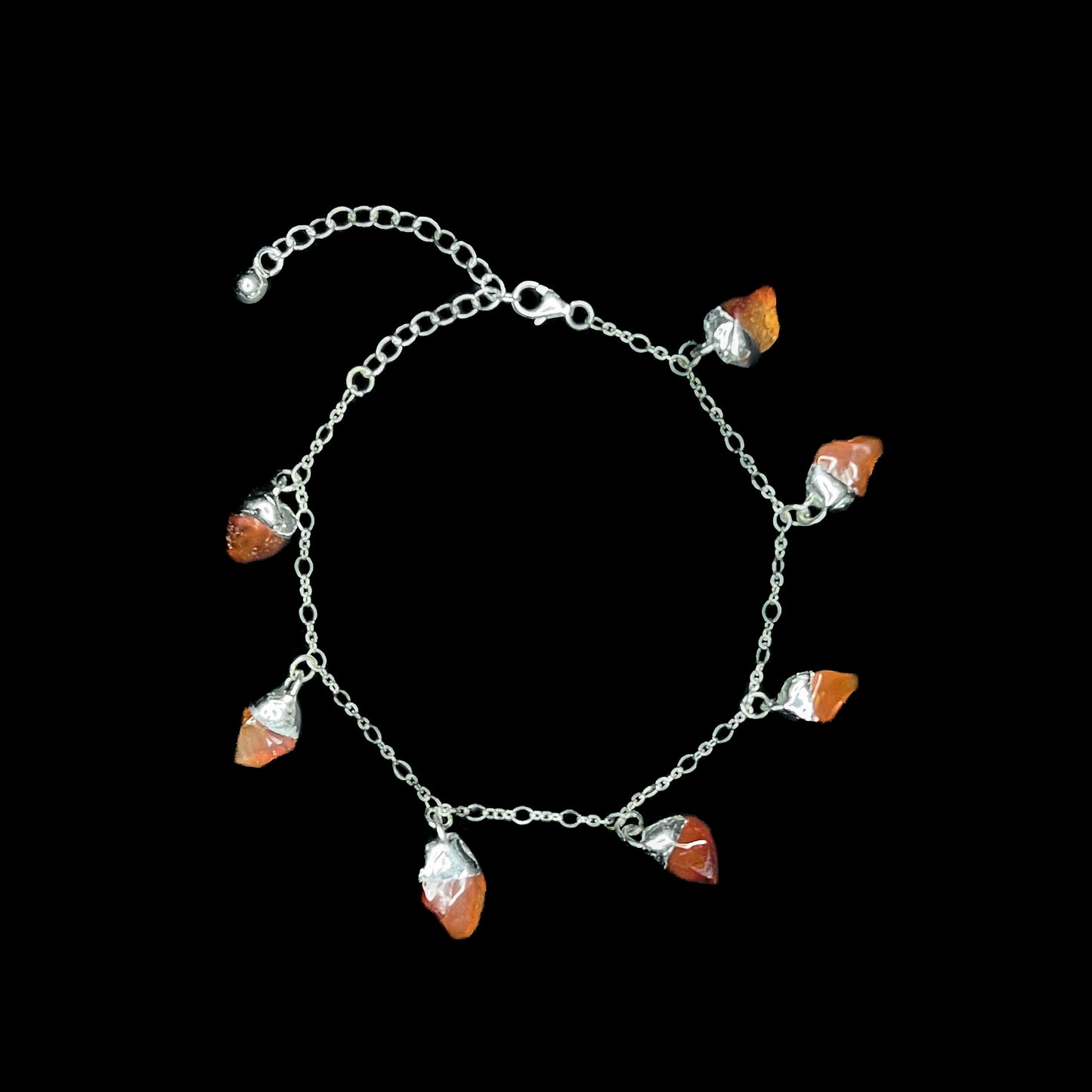 Karneol Drips Bracelet - Karneol Splitterarmband