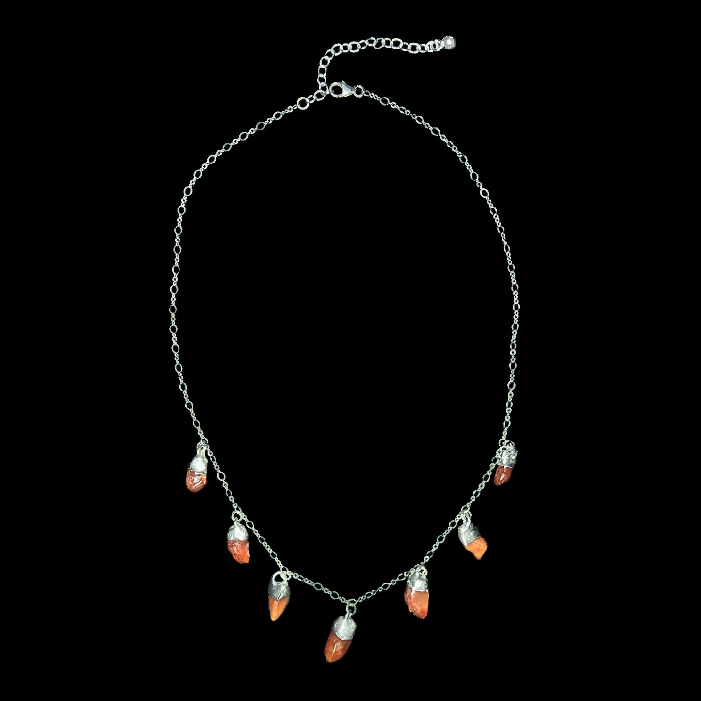 Karneol Drips Necklace - Karneol Splitterkette