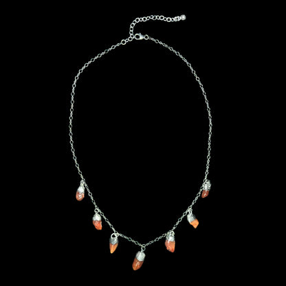Karneol Drips Necklace - Karneol Splitterkette