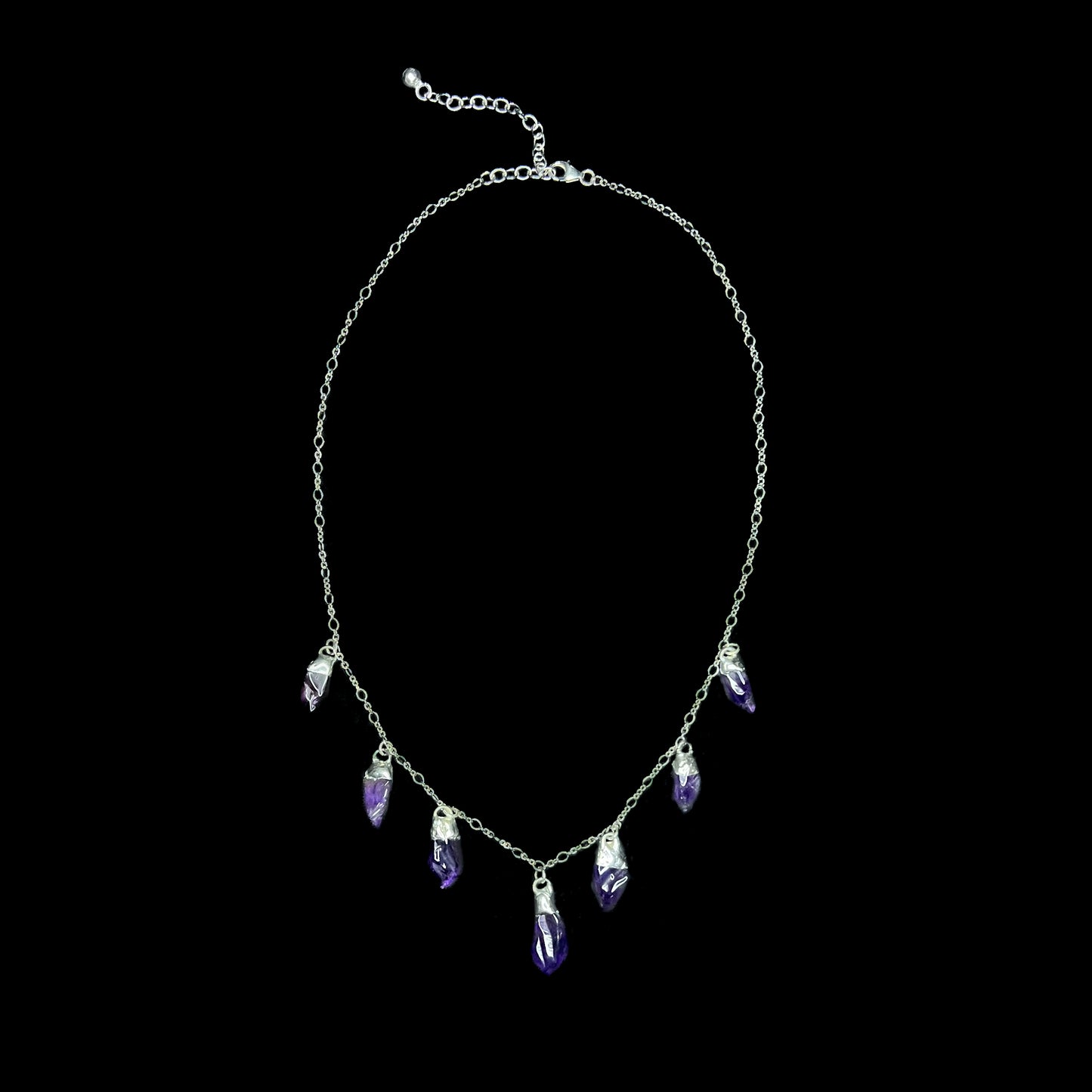 Amethyst Drips Necklace - Amethyst Splitterkette