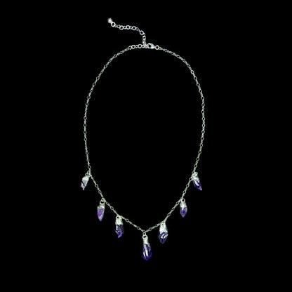 Amethyst Drips Necklace - Amethyst Splitterkette