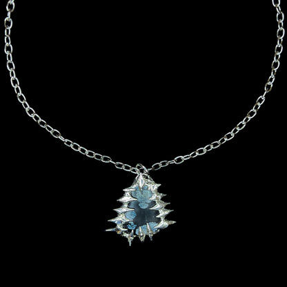 Nightshard Snowflake Obsidian Pendant - Schneeflockenobsidian Kette