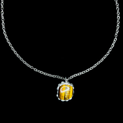 Mystic Bubble Tiger’s Eye Pendant – Tigerauge Halskette